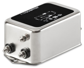 Filtr EMI 3A 1-fazowy 1MΩ 250 V AC/DC 400Hz 2,5 mH Schaffner Montaż w obudowie