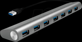 UA0308 USB 3.0, 7-port hub, with aluminum casing