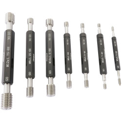 Dasqua 6311-3202 Thread Gauge Set Go &amp; No-Go Plug 7 Pieces Precise Measure