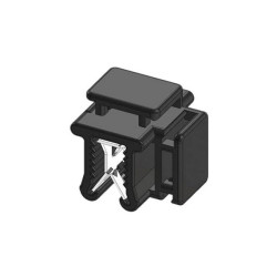 WKK ART005910 EdgeClip Detachable 7.50mm Parallel Mount Black 1Piece