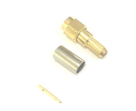 Złącze koncentryczne Montaż na kablu Męski 50Ω typ złącza Złącze SMA typ kabla Koncentryczny