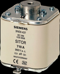 Semiconductor protective fuse, 900 A, aR, 440 V (DC), 900 V (AC), 100 kA breaking capacity, 3NE6444