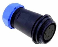 SPP2911-9GZ Gniazdo 9 pin (4+5) na kabel (13-16mm) okrągły, zakręcany, wodoodporny - gwint zewnętrzny (25A)