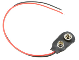 Vinyl PP3 9V Battery Clip 150mm