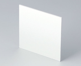 Front plate, aluminum, (W x H) 67.5 x 67.5 mm, gray, B6123111