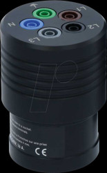 Z611O Three-phase adapter A3-16 for installation tester, 16 A