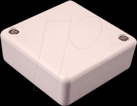 1551RGY shell case, series 1551, 50 x 50 x 20 mm, gray