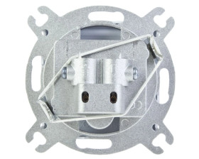 KARO Gniazdo antenowe RTV przelotowe 10dB srebrny perłowy GPA-10SP/m/43