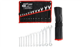 Klucze Płasko-Oczkowe Ze Stali Węglowo-Chromowanej 6-22Mm Komplet 12 Sztuk