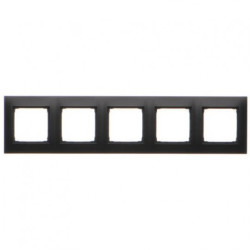 Ramka pięciokrotna SIMON 54 Premium czarna matowa Kontakt Simon DR5/49