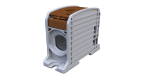 Złączka Szynowa Gwintowa Al/Cu Stb 185 (87810) Simblock Brązowy 81201015