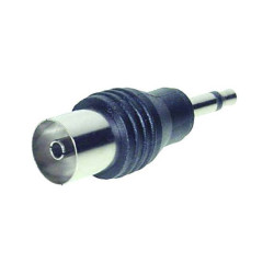 TruComponents 200740 Adapter Jack plug 3.5mm - Coax socket Mono Pins:2
