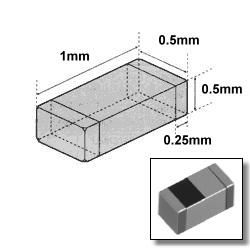Impedancja SMD 0402 1KOhm 25% 100MHz 250mA 0402 BLM15HD102SN1D [opakowanie 100 sztuk]