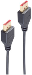 Connection cable, 1.5 m, black, DisplayPort 1.4 plug, straight to DisplayPort 1.4 plug, straight, BS10-69155