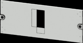 Aperture, rectangular, sheet steel, (W x H x D) 600 x 200 x 10 mm, light gray, 8PQ2020-6BA36