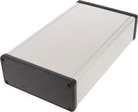 Aluminum enclosure, (L x W x H) 220 x 125 x 52 mm, natural, IP54, 1455Q2202