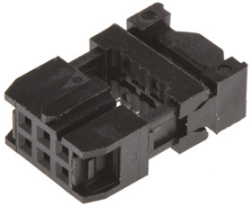 Złącze IDC 6-pinowe 2-rzędowe raster: 2.54mm Żeński Montaż na kablu Amphenol Communications Solutions