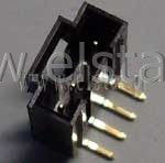 WZ 04R wtyk jednorzęd kątowy z zatrzaskiem