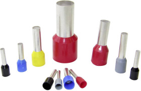 WKK CE 350018D Końcówka rurkowa Ce 350018D AD rot HL, z częściową izolacją , 35 mm² x 18 mm, 50 szt.