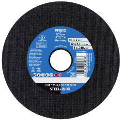 PFERD 69198297 Cutting disc straight 125 mm 5 pcs Stainless Steel