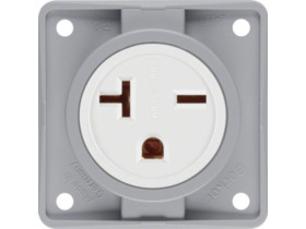 Integro Flow Gniazdo z uziemieniem "USA/CANADA" NEMA 6-20 R mechanizm szary 862542507 HAGER