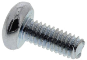 Śruby maszynowe M2.5 łeb z łbem walcowym soczewkowym Stalowe długość 6.0mm skok 0.45mm