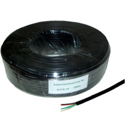 KABEL TELEFONICZNY 4C CZARNY 1mb