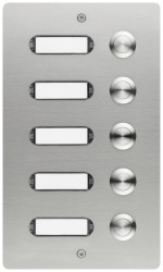 Grothe 55505 Przycisk do dzwonka z nazwiskiem stal szlachetna V2A