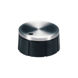 OKW A 13 21 260 Tuning Knob Duroplast Black ALU Embellisher Cap 21x6x10x8mm