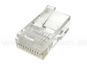 Wtyk 10p10c na przewód okrągły, drut