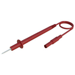 SKS Hirschmann 934156101 Test Lead probe 4mm plug 1.00 m Red