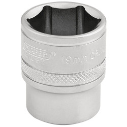 Draper Expert 16545 3/8&quot; Sq. Dr. 6 Point Metric Socket (19mm)