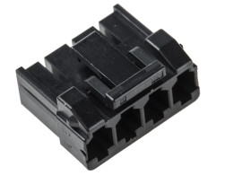 Obudowa złącza 4-pinowe -rzędowe raster: 3.96mm Hirose Żeński Montaż na kablu EnerBee DF63 Zasilacz wewnętrzny