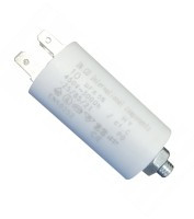 KRS10/450 Kondensator rozruchowy do silnika 10uF napięcie 450V śruba M8 - wyprowadzenie konektorowe