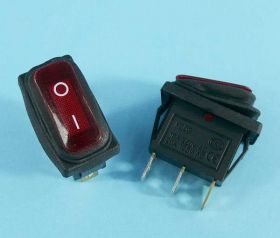 KCD3-R 15A/250V RED PODŚW.ON-OFF IP65