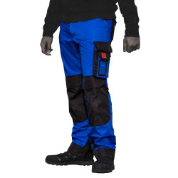 Spodnie robocze 245 g/m2 R62 WZMOCNIONE NIEBIESKO-CZARNE Doktorvolt DV-2131-SD-B550-62