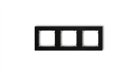 Mini Ramka Potrójna Czarny Mat 12Mr-3