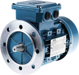 Silnik AC 0.18 kW, M3AA ABB Odwracalność 1380 rpm 415 V 3 -fazowy, IE2 0.58 A 4-biegunowy Montaż na kołnierzu
