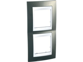 UNICA PLUS Ramka 2 podwójna pionowa terra manganowa MGU6.004V.824 SCHNEIDER ELECTRIC