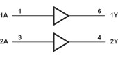2-ch, 1.65-V to 5.5-V buffers