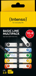 3503561 USB stick, USB 2.0, 8 GB, Basic Line, pack of 10