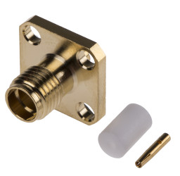 Złącze koncentryczne Montaż na kołnierzu Żeński 50Ω typ złącza Złącze SMA 0 → 18GHz Lutowane typ kabla RG405