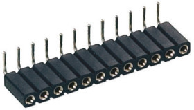 Podstawka SIL, raster: 2.54mm, 8-pinowemontaż: Przewlekany, zakończenie: Lutowane, 3A, 100 V AC, 150 V DC