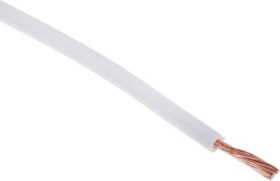 Kabel trzynormowy, dł. 100m 1,5 mm², 21 A, 1 kV DC, 600 V AC, Maks. +105C Biały Zgodność z trzema normami, RS PRO