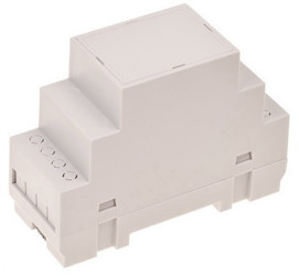 ABS DIN rail enclosure, (L x W x H) 90.1 x 35.2 x 64.95 mm, light gray, 4U65040907310