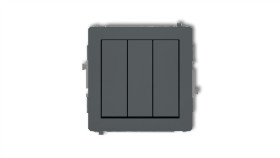 Deco Łącznik Potrójnego Grafitowy Mat 28Dwp-7