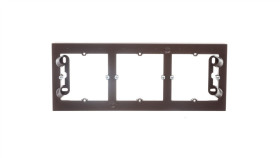 Simon 54 Premium Puszka Natynkowa Potrójna Płytka Brąz Mat Dpn3/46