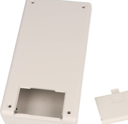 ABS handheld enclosure, (L x W x H) 170 x 85 x 34 mm, light gray (RAL 7035), IP54, 1599ESGYBAT