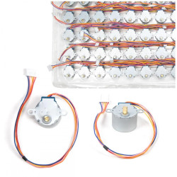 Silnik krokowy 5V 28BYJ 48 4fazowy 64 Kroki Na Obrót 100 sztuk zestaw