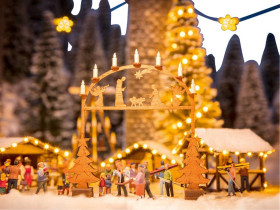 NOCH 0014391 H0 Laser-Cut minis łuk wejściowy na jarmark bożonarodzeniowy Lasercut zestaw